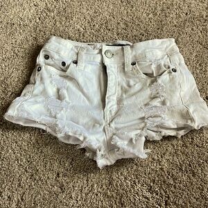 White Aeropostele jean shorts